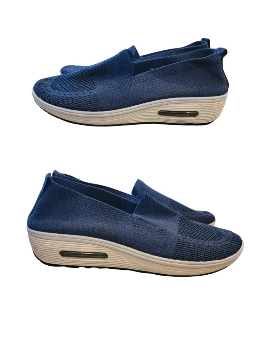 Naot Blue Slip On Soft Mesh Sneakers
